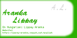 aranka lippay business card